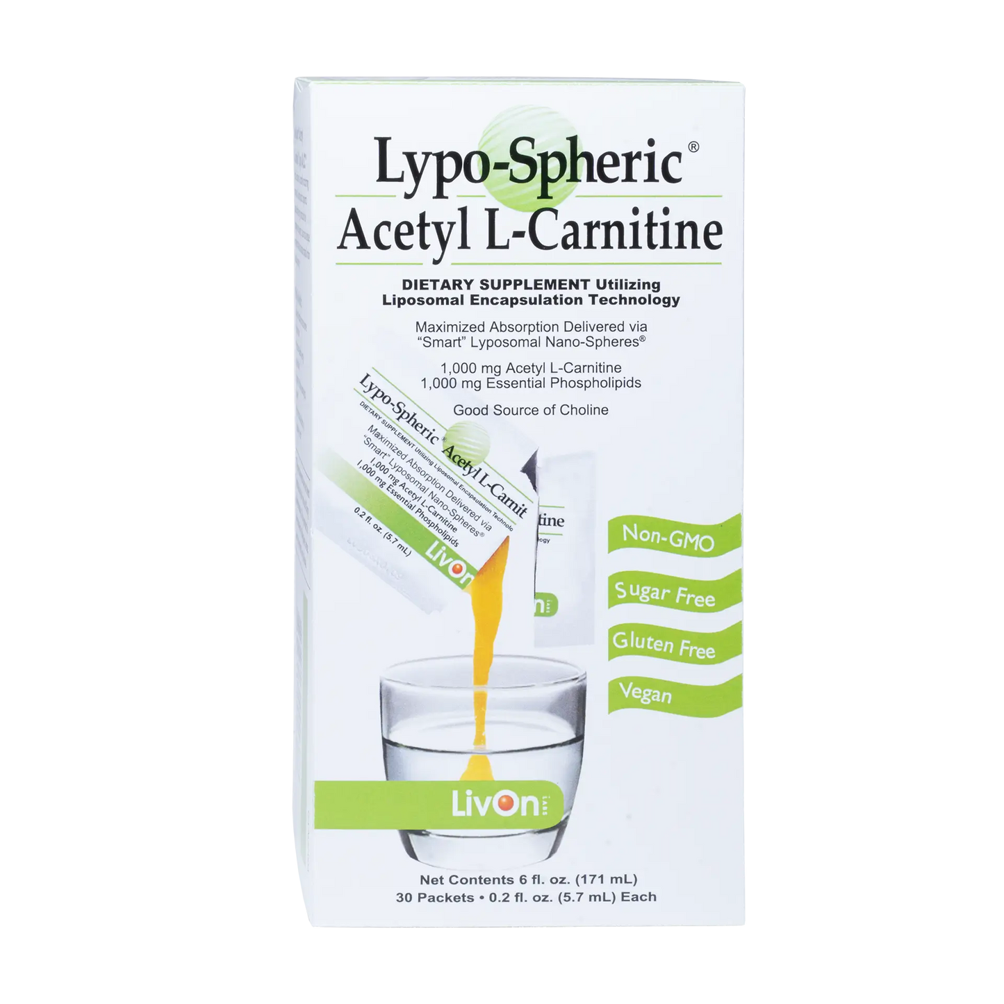 Liposomal Acetyl L-Carnitine - Lypo-Spheric® Acetyl L-Carnitine – LivOn Labs